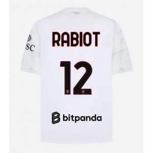 AC Milan Adrien Rabiot #12 Jalkapallovaatteet Vieraspaita 2026-27 Lyhythihainen